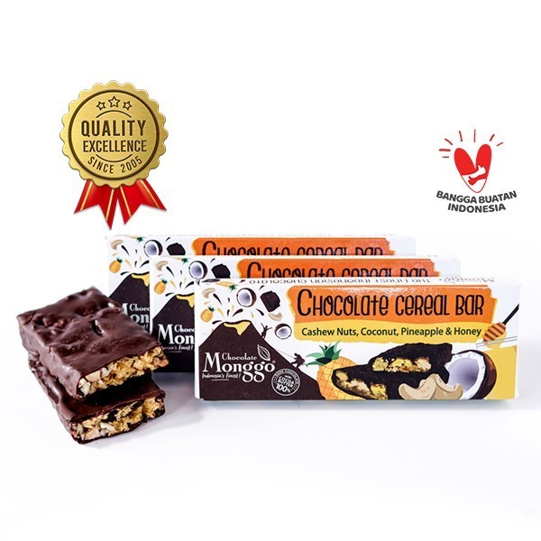 

[[ K23 - BEST SELLER ]] Chocolate Monggo | Energy Cereal Bar 50g | Cemilan Sehat Snack Granola