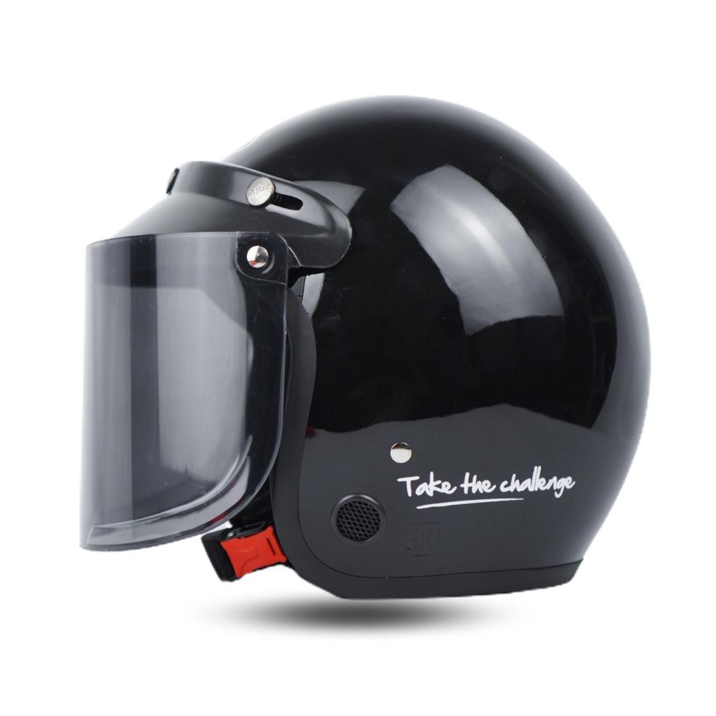 TJT11 R-six Helm Bogo Dewasa Polos Classic Take The Challange SNI