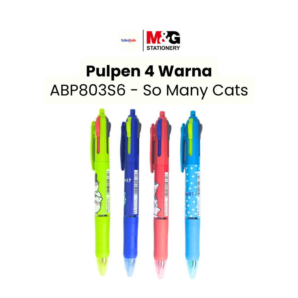 

Tokotab - M&G Ballpoint Pen Pena Pulpen 4 Warna ABP803S6
