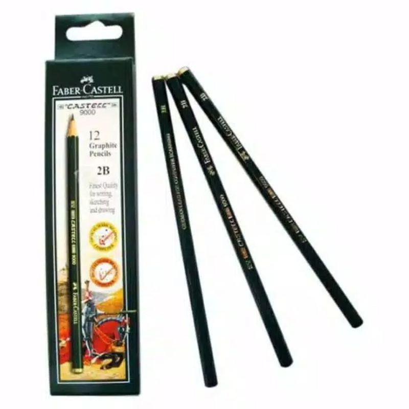 

pensil faber castell 2B /1pak