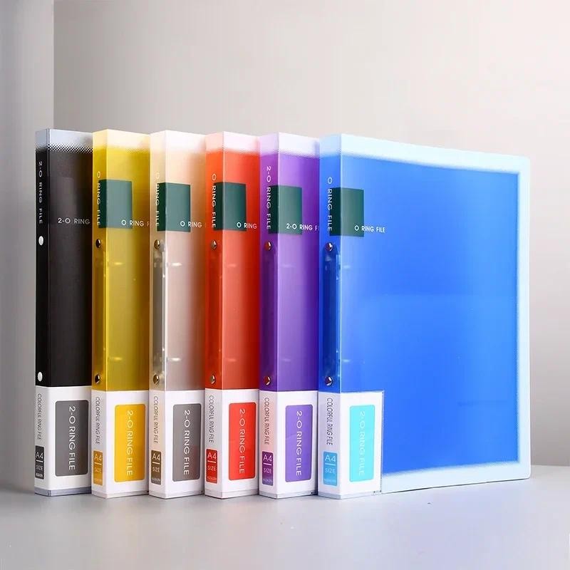 

Organizer Ring Binder 3 Clear Fashion Document Paper File Folder 2 PVC Sleeves Bag Colors