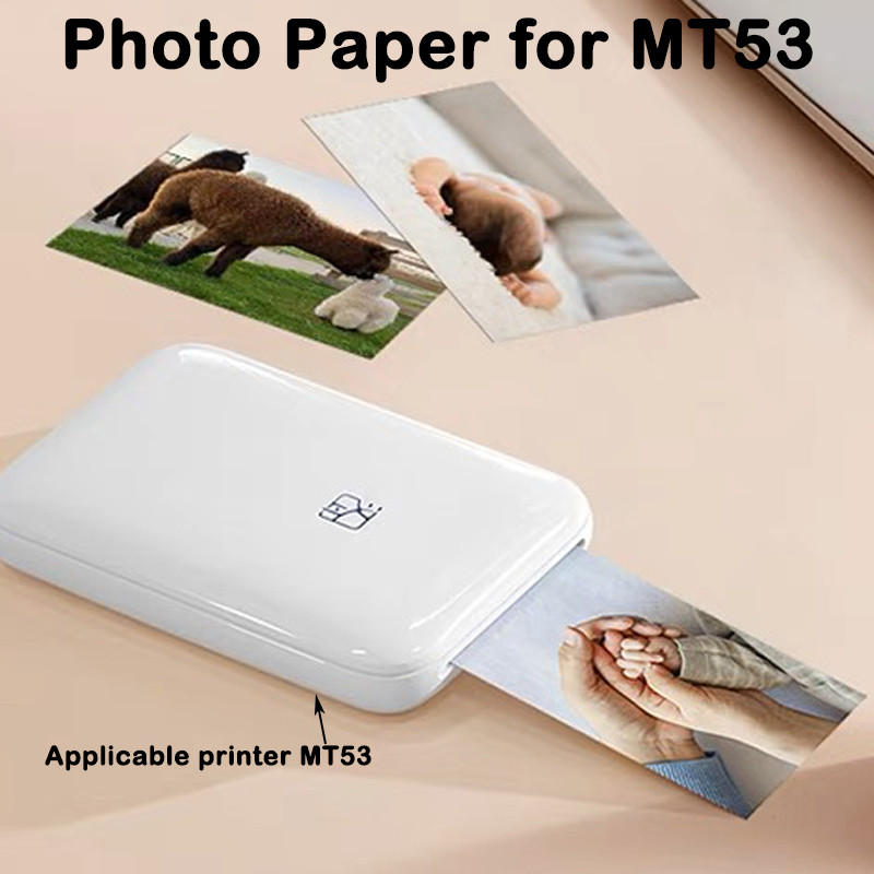 

Original MT53 Self-adhesive Photo Paper 2x3 Inch Sticky-Backed Photo Paper For HPRT MT53 Pocket Mini color Photo Printer