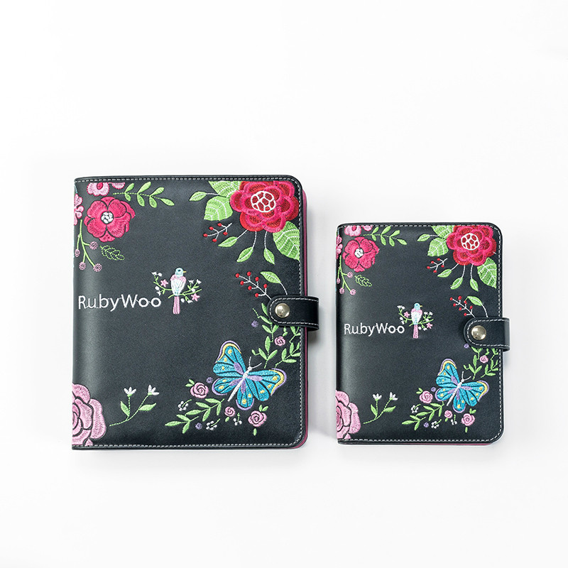 

Chinese Style Embroidery Leather Cover Monthly Weekly Plan Planner A5 A6 Spiral Notebook 2023 Agenda Schedule School Supplies