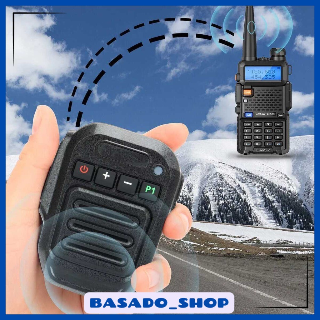 Speaker Microphone Walkie Talkie PTT Wireless Bluetooth - T5