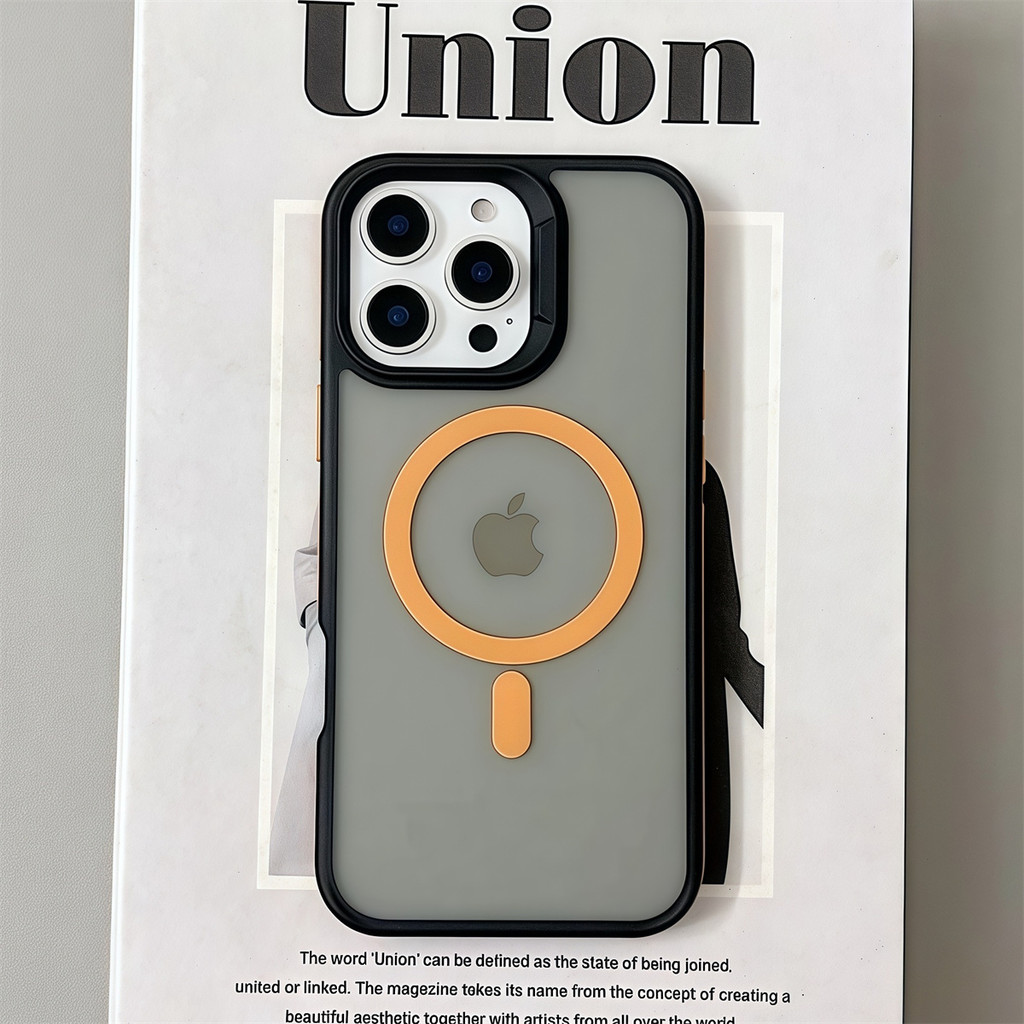 Luxury Magnetic Color Matte Phone Case For iPhone 11 12 13 14 15 Pro Max Translucent Armor Shockproo