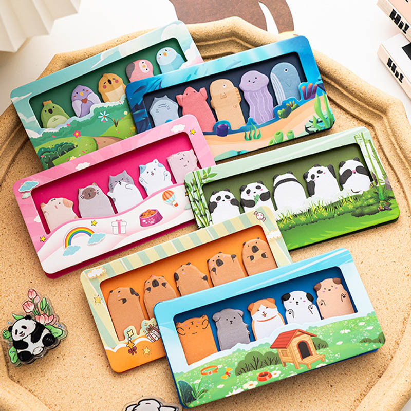 

COD Catatan Tempel Lucu Ins Gaya Kartun Indeks Stiker Stiker Taman Hewan Catatan Tempel
