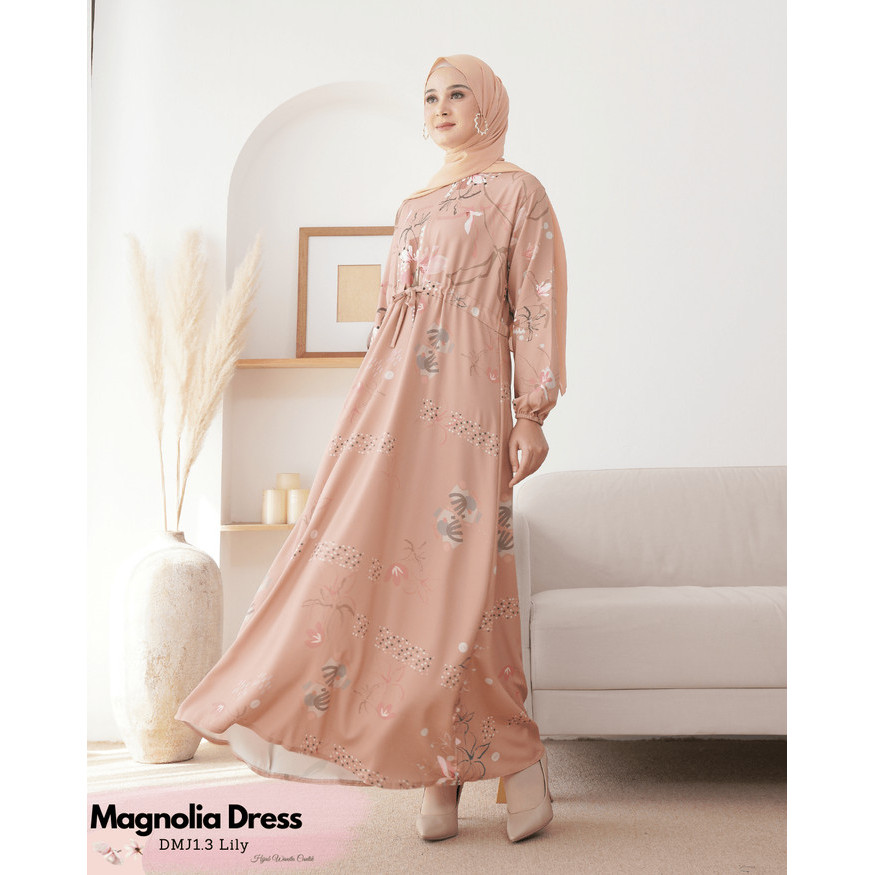 Hijabwanitacantik - Magnolia Dress | Dress Warna Lily - Lily
