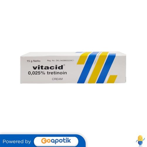 Vitacid 0.025% Krim 15 Gram