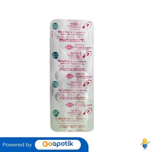 Bisoprolol Novell 2.5 Mg Strip 10 Tablet