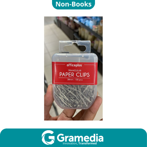 

[Gramedia Cijantung] OFFICE-P PAPERCLIP 28MM TRIGONAL OP-PC28TRI