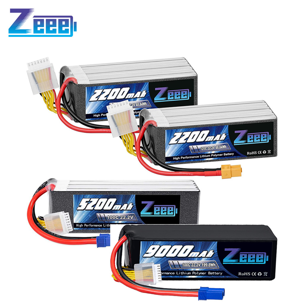 ZEEE Lipo Battery 6S 1300mah 2200mah 3300mah 4000mah 5200mah 6000mah 9000mah 22.2V Racing Models RC 