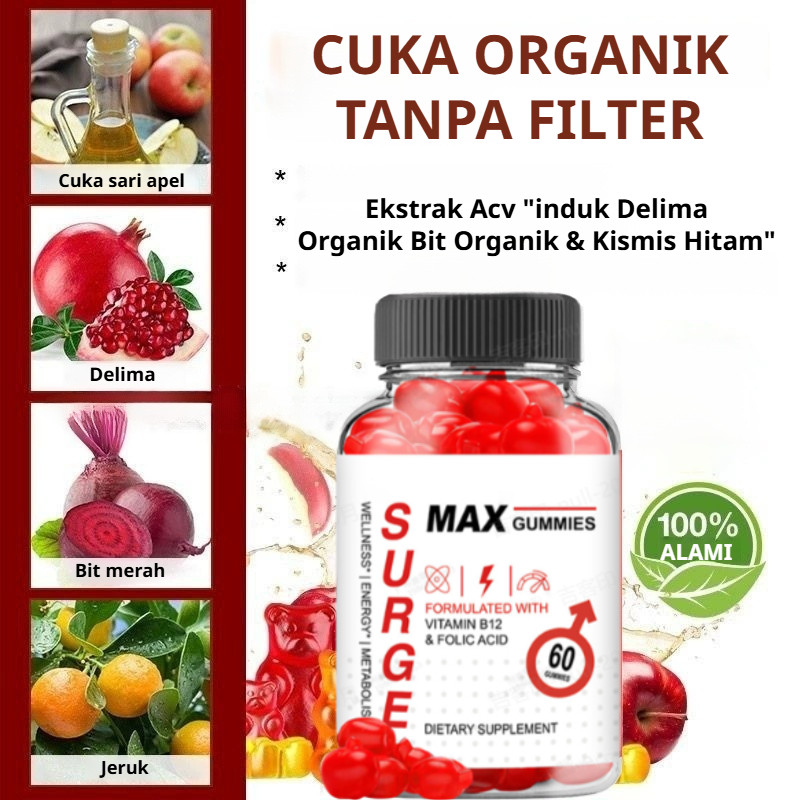 

Vitamin B12 Permen Cuka Apel Menurunkan Berat Badan mengurangi Kembung Meningkatkan Sistem Pencernaan /Apple Cider Gummies for Weight Loss ACV Permen Jeli Sari