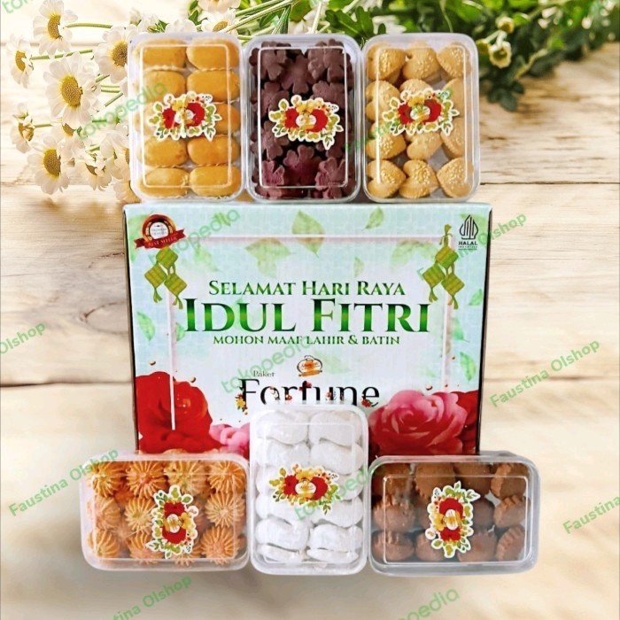 

Paket Kue Lebaran Fortune/Parcel Kue Kering/Cookies/Hampers