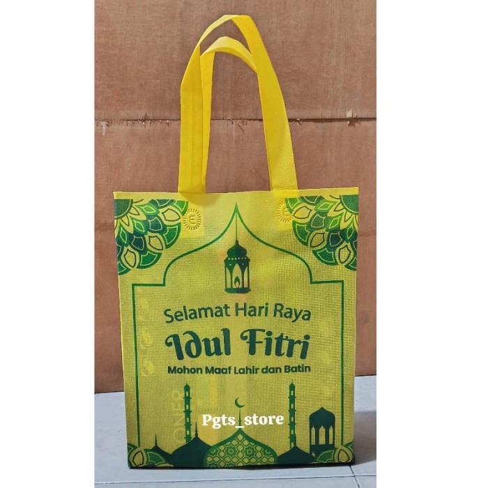 

Tas lebaran goodiebag idul fitri ukuran 30 x 40 - Kuning
