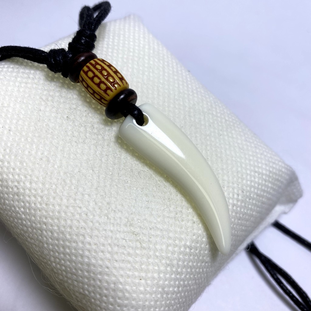 Kalung Pria Wanita Asman Authentic Zen Necklace Taring Premium - A039