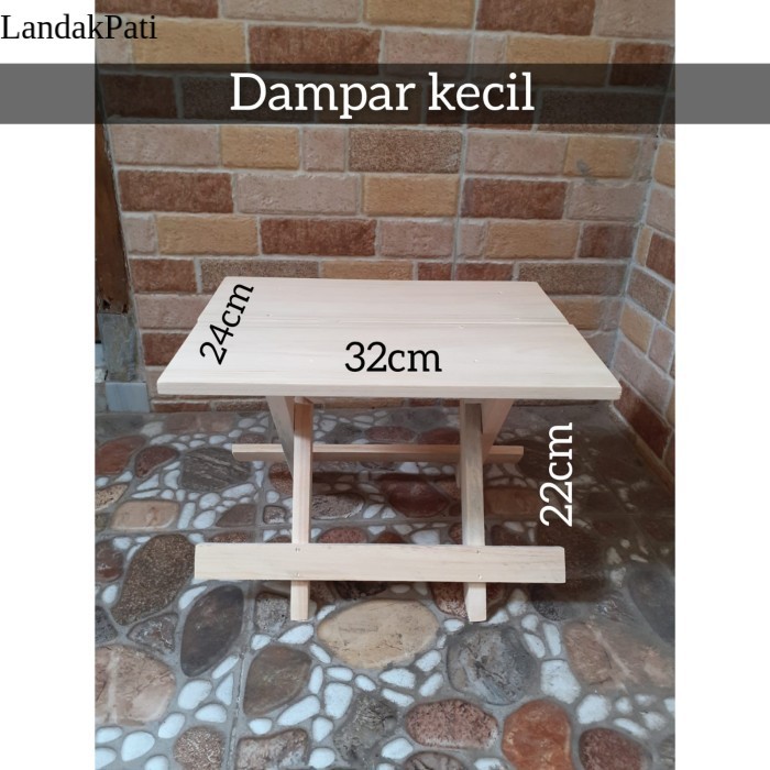 Dampar Ngaji/Rekal Kayu/ Dampar Kayu Pinus/ Meja Ngaji - murah - Dampar Kecil Murah Meriah SHP9873