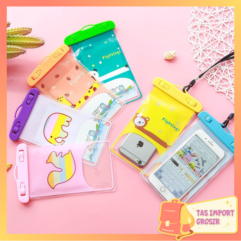 Tas Import - 5534 Sarung HP Anti Air Waterproof / Sarung Pelindung Handphone Anti Air / Pouch HP Sma