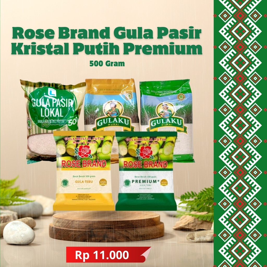 

Rose Brand Gula Pasir Kualitas Terbaik Lengkapi Lebaranmu (Kemasan Hijau dan Kuning) 500 gram