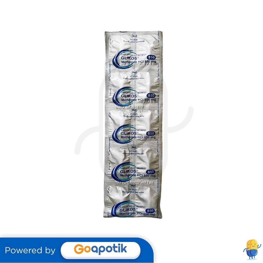 Glikos 850 Mg Strip 10 Kaplet