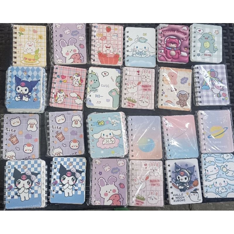 

notes karakter a7 journal spiral lucu aesthetic