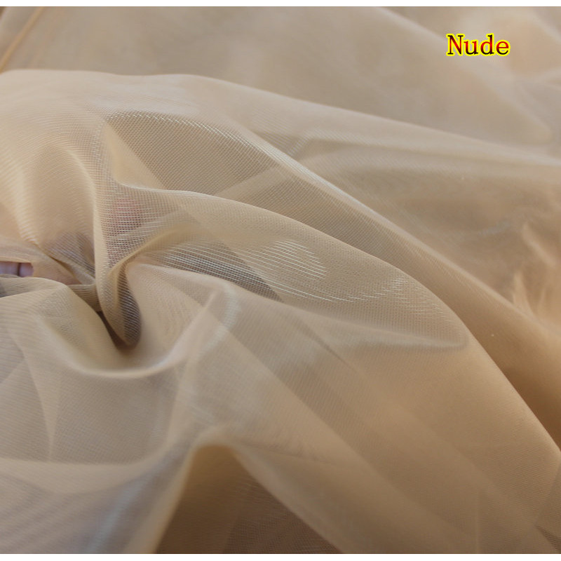 

soft mesh fine nude color tulle 160cm wide 5 meters/lot good quality for sewing transparent corsets dress