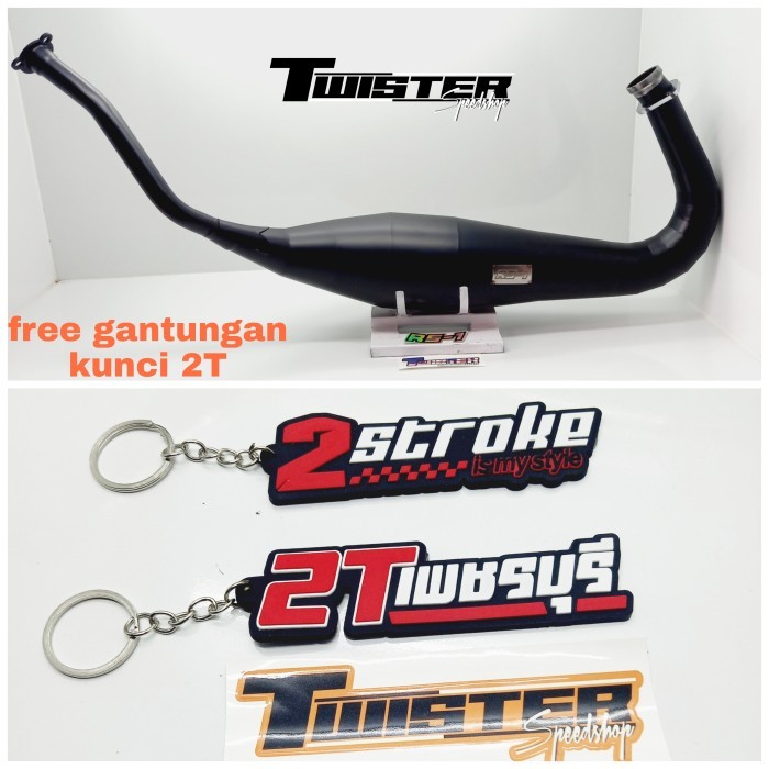 perut chamber knalpot Rs1 ninja R/RR cobra perut 40 hitam Rs1 original - ninja R