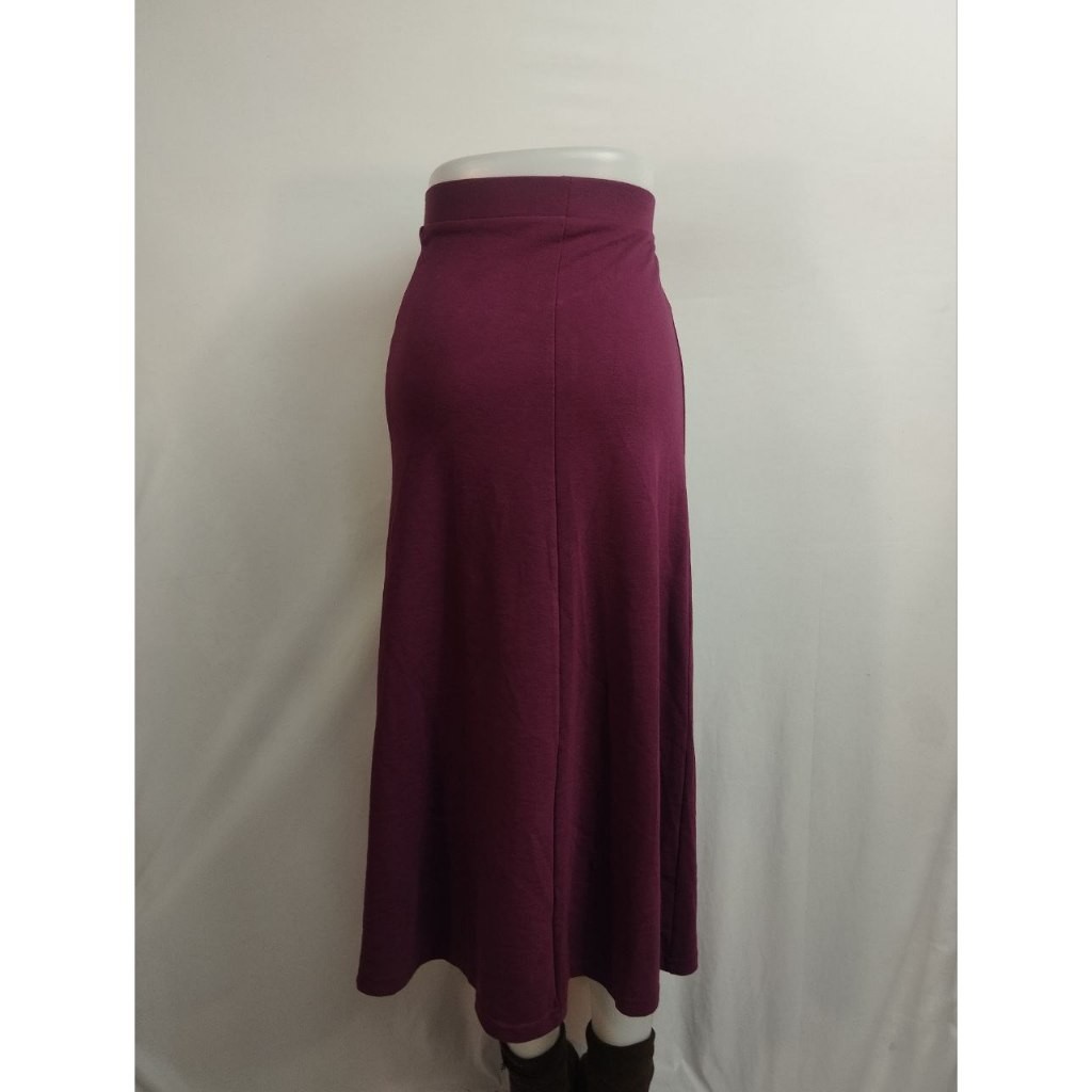 FLASH SALE Rok Wanita Panjang Maxi Maroon Branded korean Style (GB-0040)