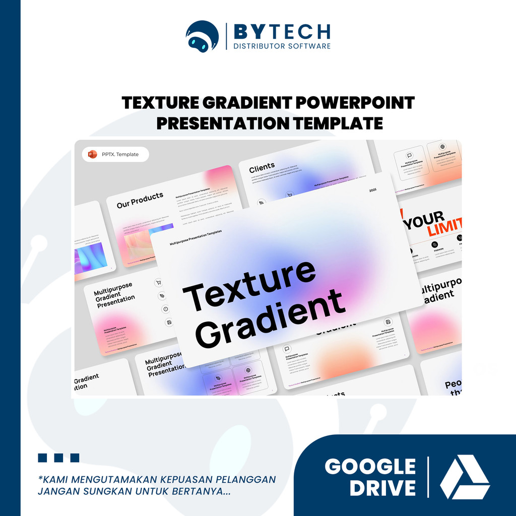 TEXTURE GRADIENT POWERPOINT PRESENTATION TEMPLATE | POWERPOINT