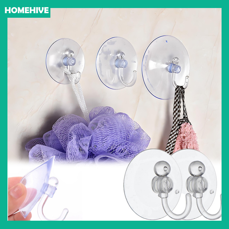 5 PCS Gantungan Kop Kaca Tempel/gantungan Kop Kaca Tempel Besar/tempelan Karet Bening/Tempelan Karet