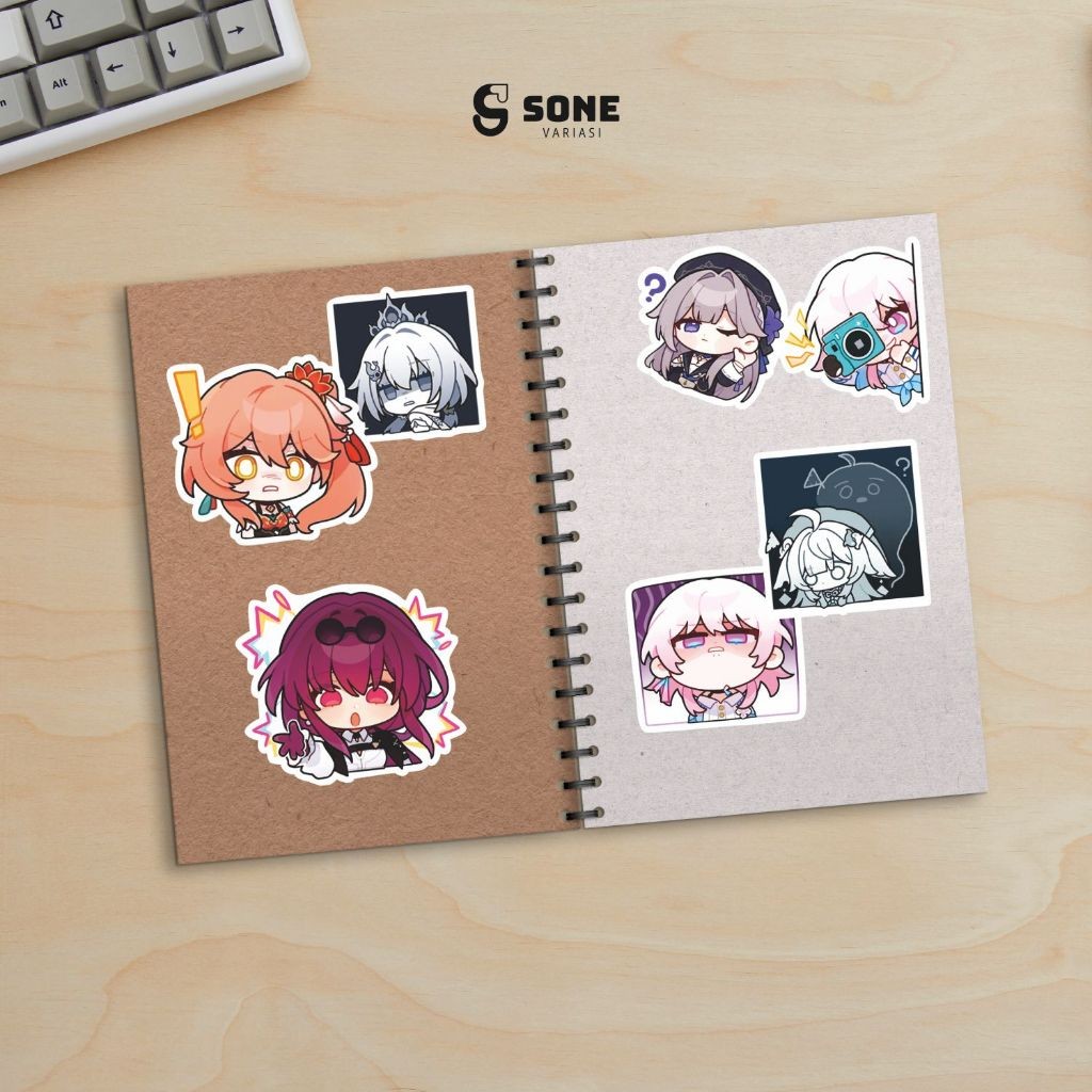 

Stiker honkai Star Rail Aesthetic Paper Vinyl Anti Air Aksesoris Laptop Buku Tumbler