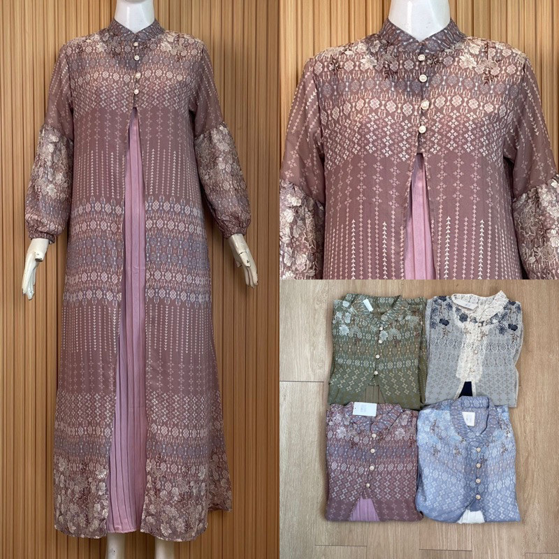 Fatunhijabs - Belva Dress - Gamis Wanita Etnik