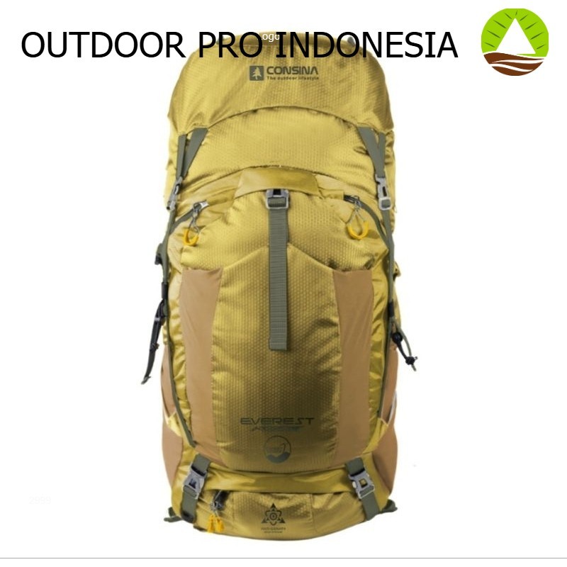 CONSINA.TAS CARRIER CONSINA EVEREST BATH 3 60 LITER + RAINCOVER SHULPUR MOSS