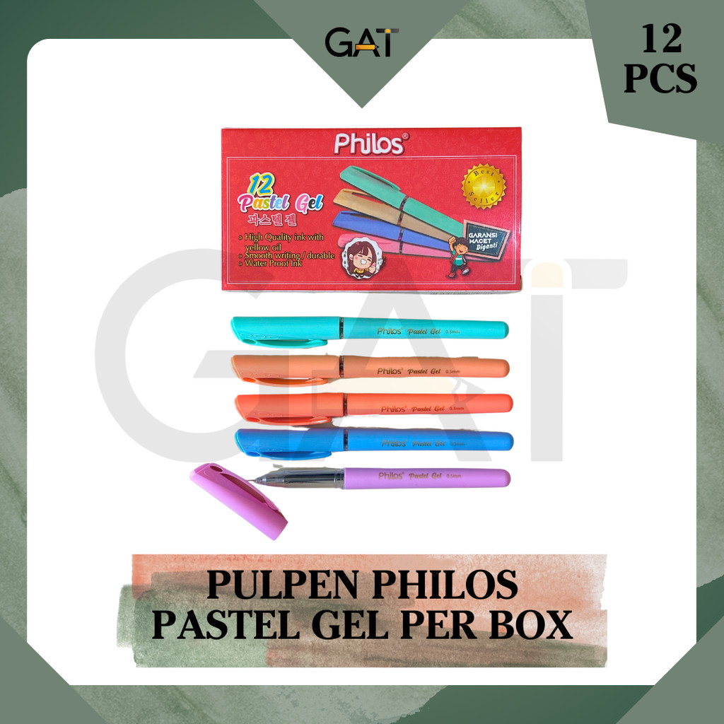 

PULPEN GEL PHILOS PASTEL GEL BEST SELLER