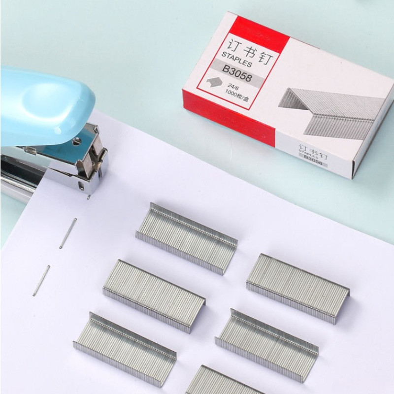 

1000pcs Staples Set 24/6 Stainless Steel Staple Nails for Stapler Binder Stationery Office School Supplies Binding Accessories