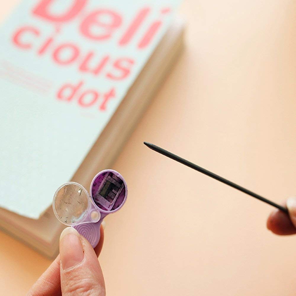

10 pcs/lot MIRUI new Mini Pocket pencil sharpener blue orange purple colors Mechanical Pencil Leads 2.0mm school office supplies