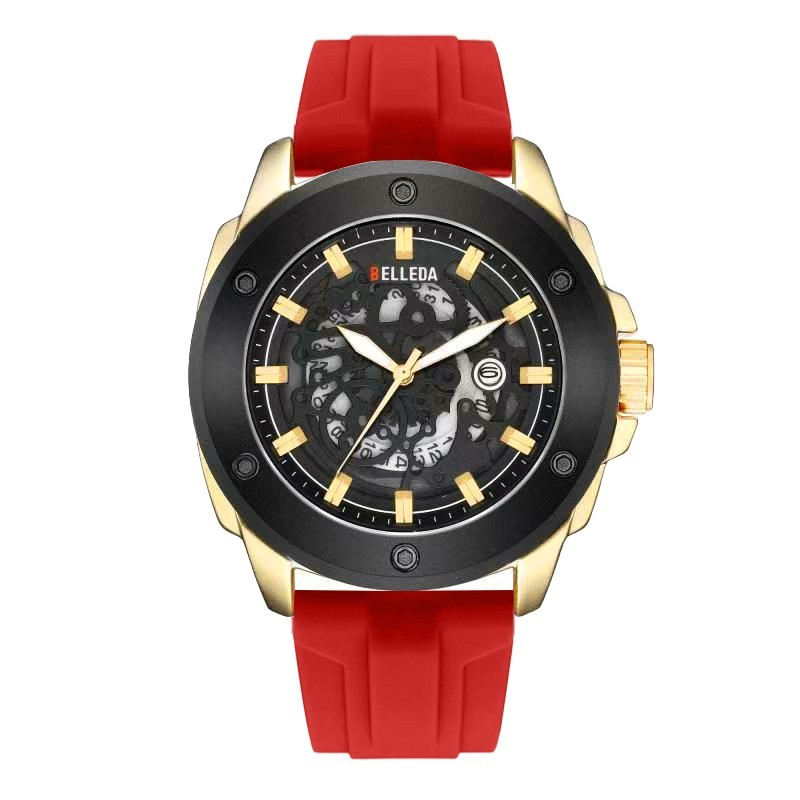 Big Sale  BELLEDA 9048 Rubber Original Jam Tangan Pria Belleda Tahan Air Garansi Resmi