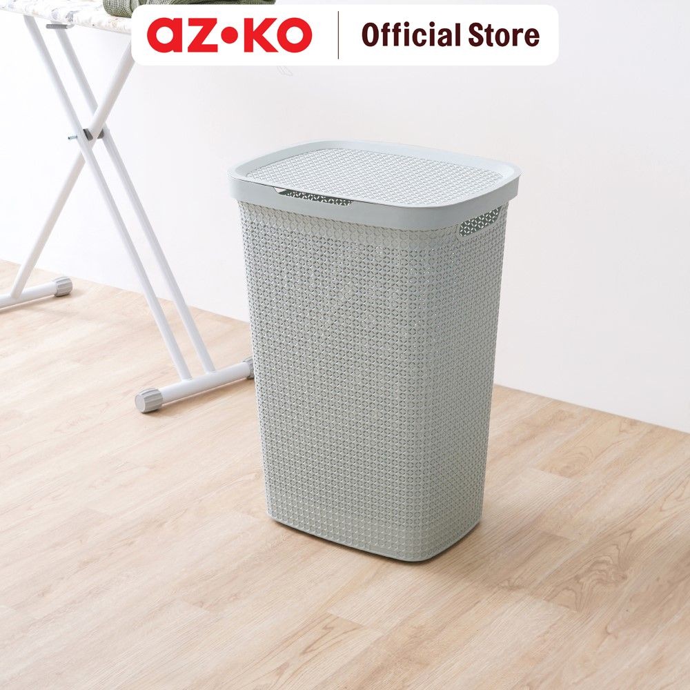 AZKO Ezy Storage Keranjang Laundry Mode - Hijau Tempat Baju Pakaian Kotor Wadah Cucian Laundry Baske