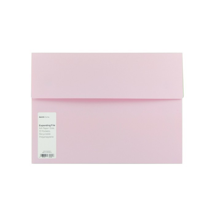 

ANDMA Expanding File Map Organizer Map Harmonika Perekat Sentuh Daiichi DPR2 12 Pocket - Sakura pink, CS/Cheque Size