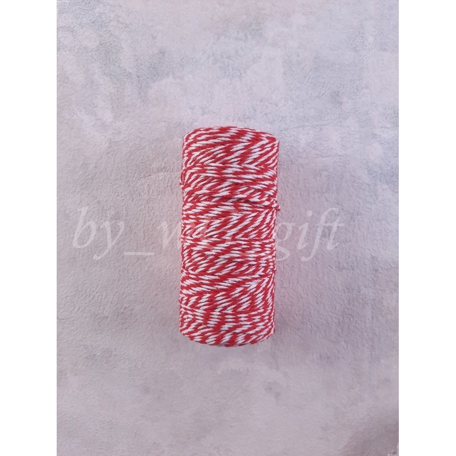

Pita Tali Katun - Merah; Lebar 2 mm; Panjang 100 Meter