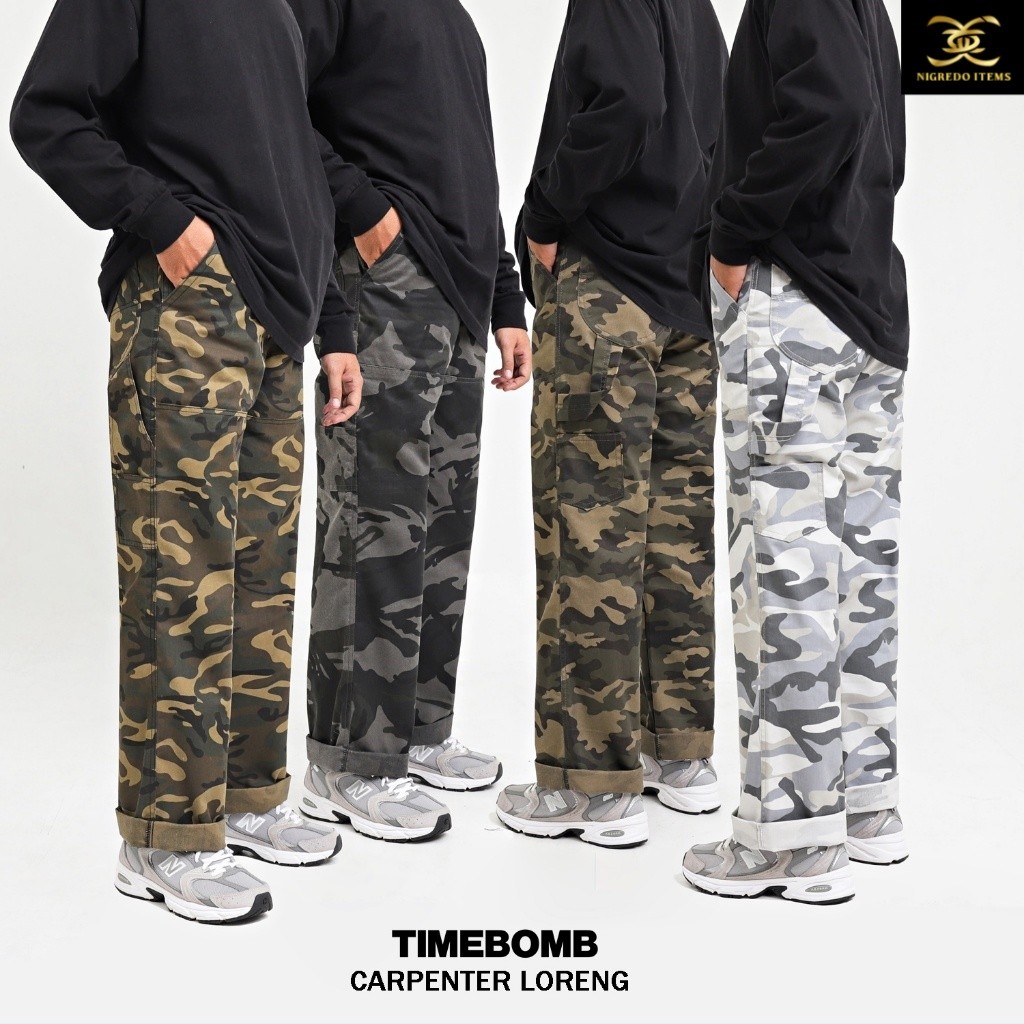 TIMEBOMB = CARPENTER PANTS - Celana Carpenter Reguler | Loreng