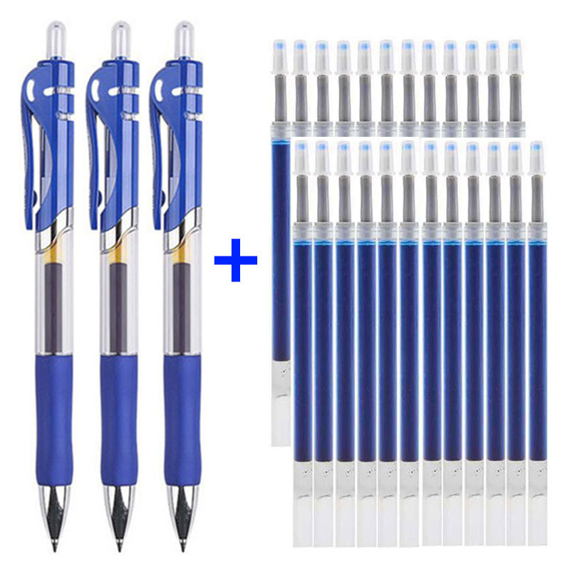 

Large Capacity Gel Pens Set Stationery Pens for writing 0.5 mm Kawaii blue ballpoint pen Office school supplies accessories