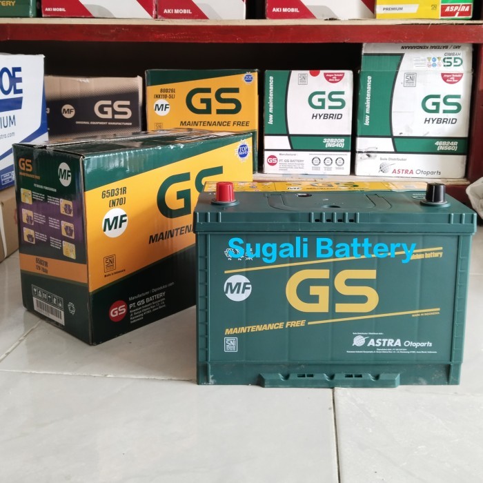 Aki Mobil GS ASTRA N70 65D31R MF Accu kering 12v 70Ah