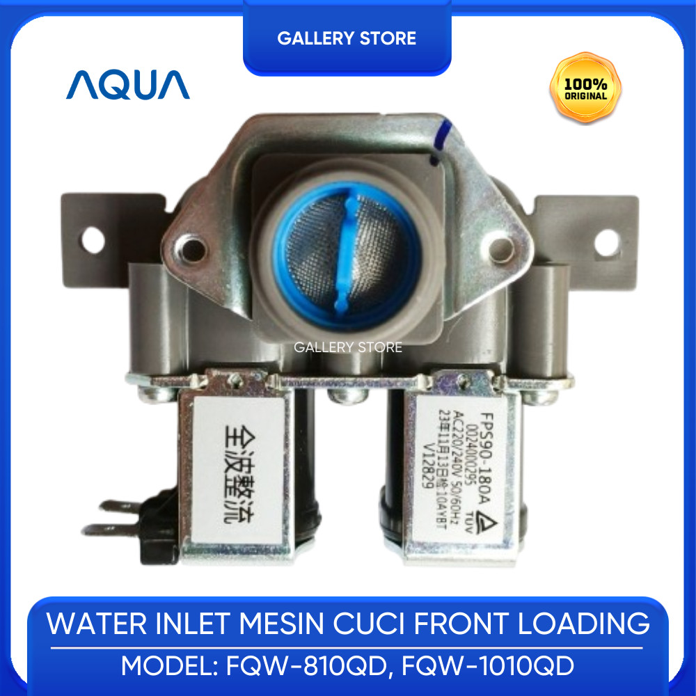 Inlet Valve Selenoid Mesin Cuci Front Loading AQUA FQW-810QD FQW-1010QD FQW 810QD FQW 1010QD