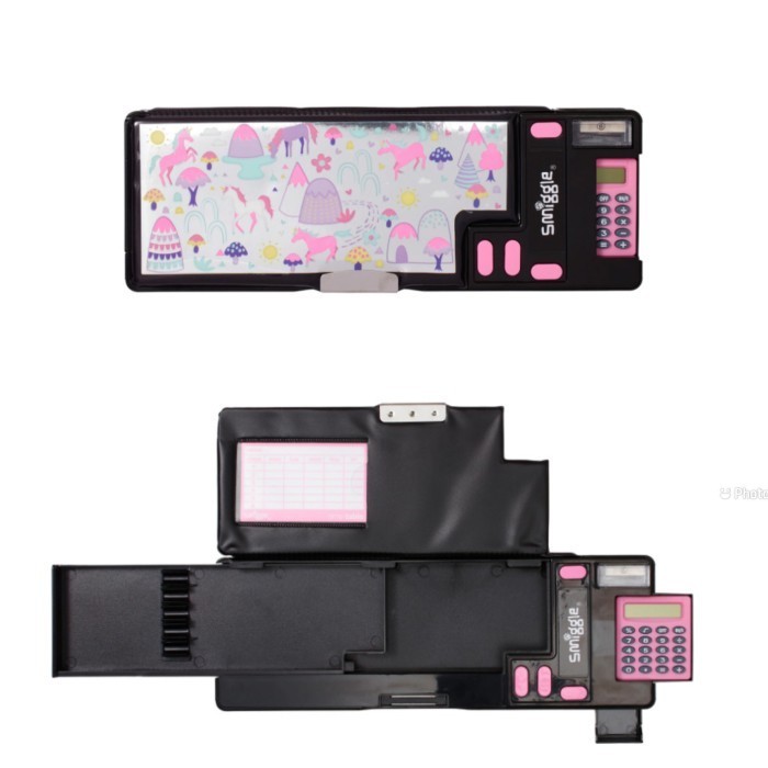 

[P R O M O] SMIGGLE Pop Out Pencil Case ORIGINAL / Kotak Pensil Anak - Vibin BLACK MIX