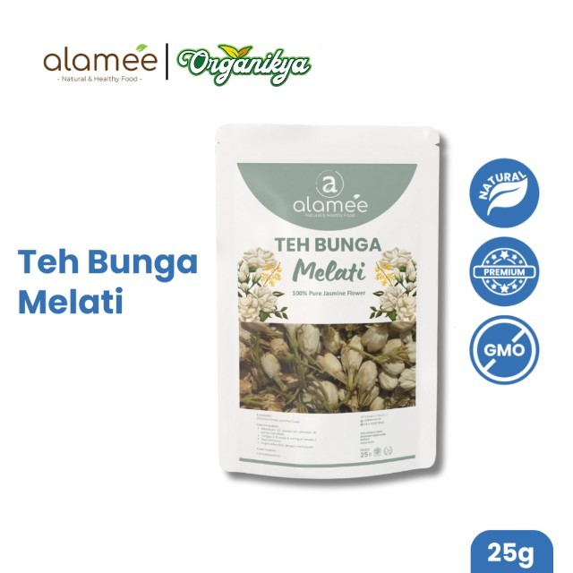 

Teh Bunga Melati Jasmine Tea Flower Melati Organik Jasmin Herbal Kering Alami Asli Organic 25 Gr organikya