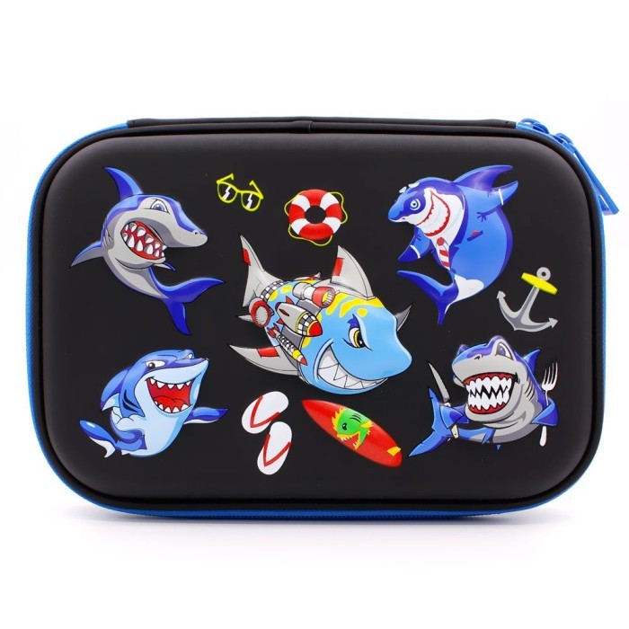 

[P r o m o]New Kotak pensil smiggle/smiggle hard top pencil case organizer/ shark