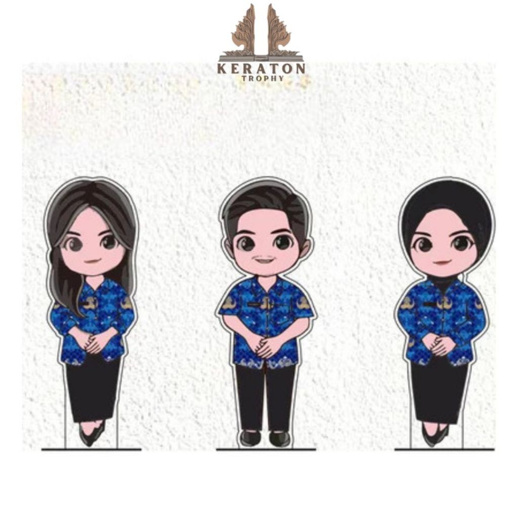 Piala Guru KORPRI Akrilik Custom Plakat Guru Korpri Akrilik