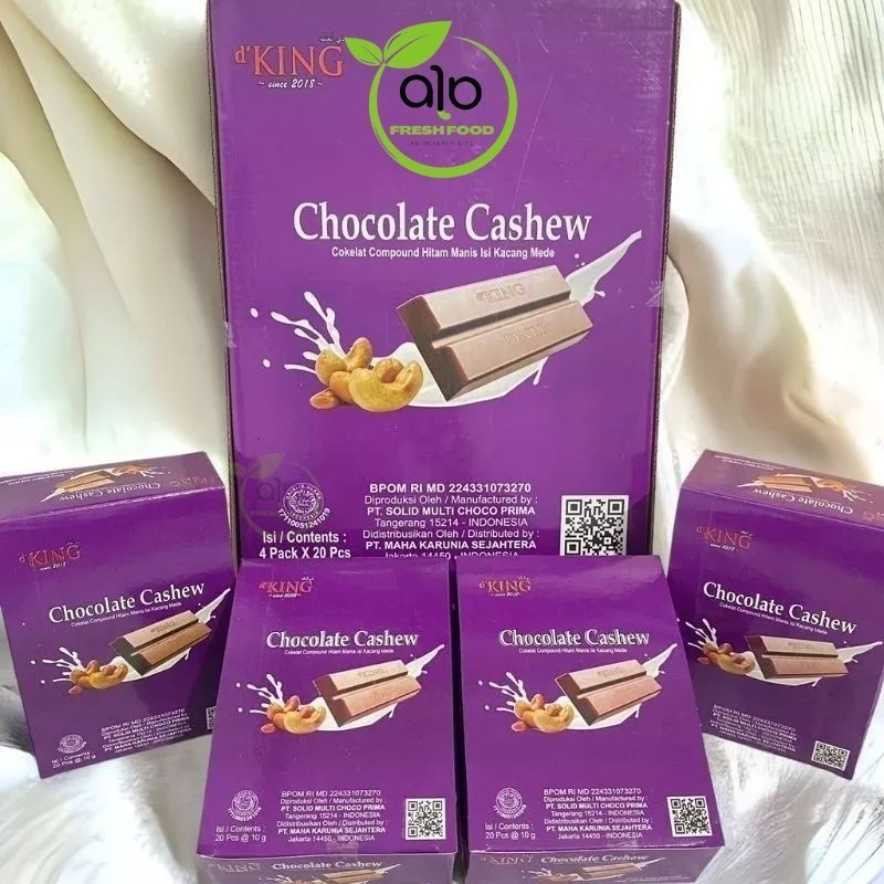 

CHOCOLATE CASHEW D'KING COKLAT ISI KACANG MEDE - BEST Fresh Food