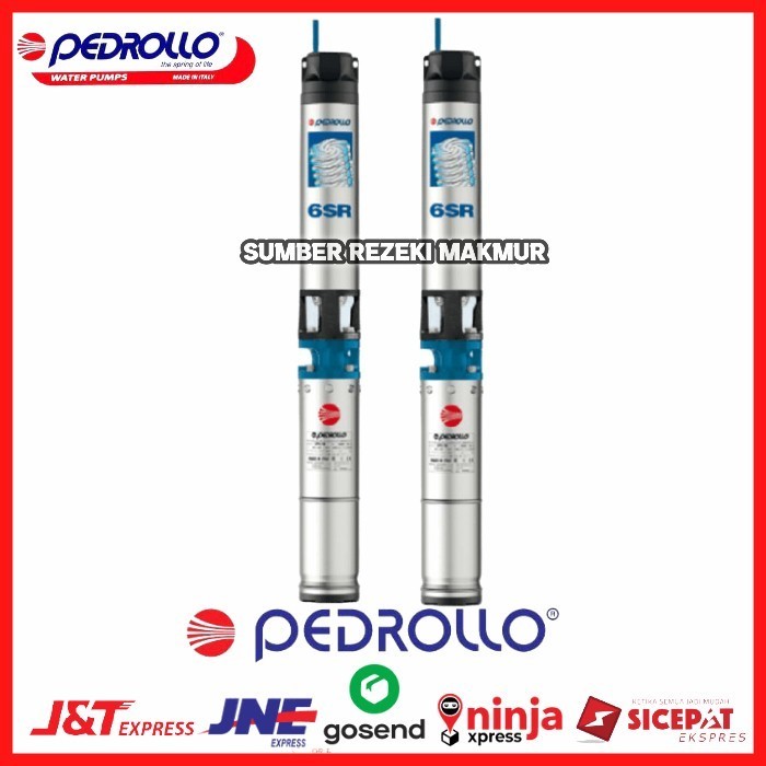 Pompa Celup Sumur dalam untuk air bersih Pedrollo 6 SR 27/12-4P