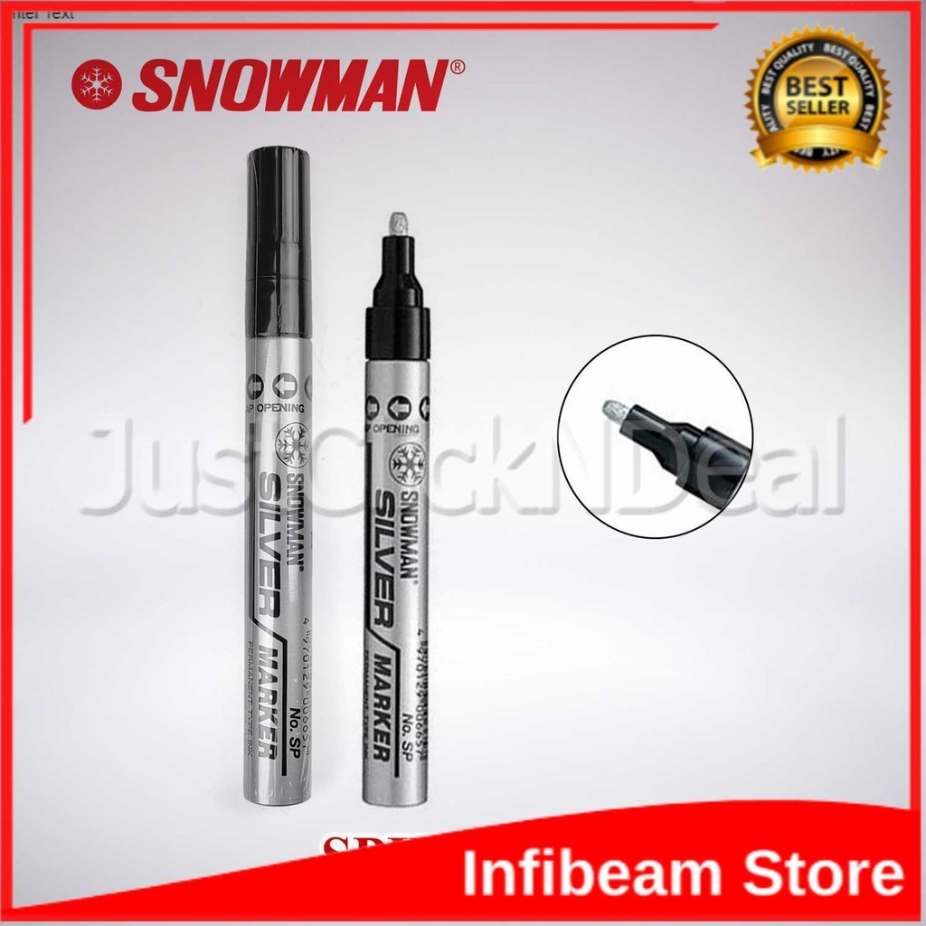 

Snowman SP12 Spidol Cat Warna Silver Permanent Paint Marker